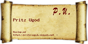 Pritz Ugod névjegykártya